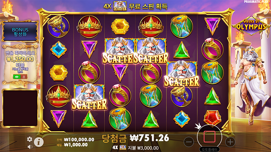 게이트 오브 올림푸스 프리스핀