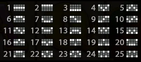 울프 골드 울티메이트 슬롯 25개 페이라인 예시