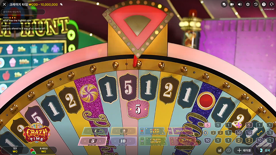 크레이지 타임 라이브 카지노 게임 소개