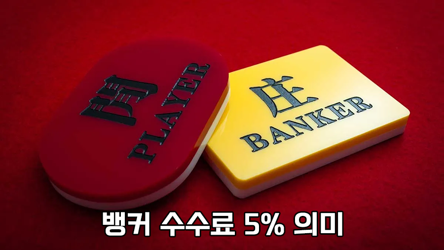 뱅커 베팅 수수료가 있는 이유