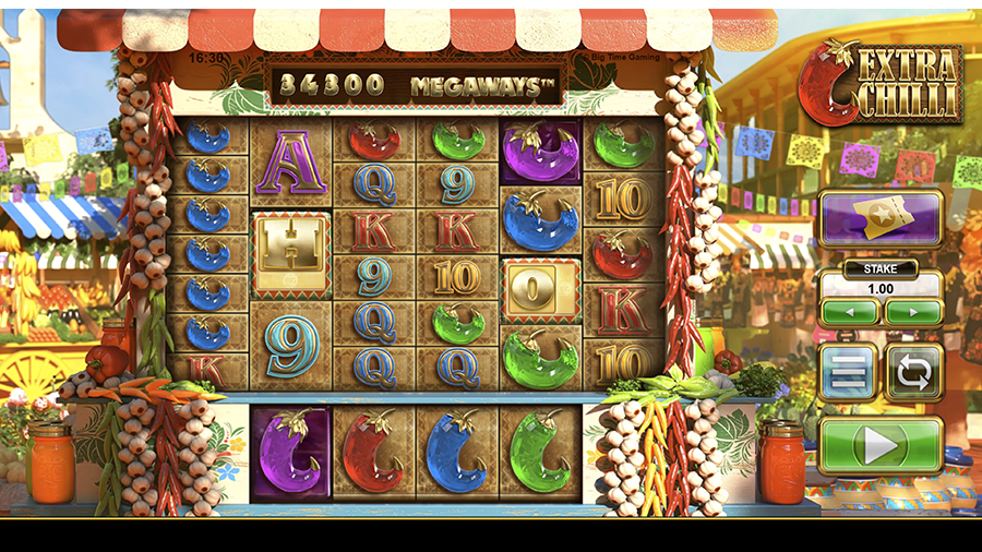 엑스트라 칠리 슬롯 게임 화면