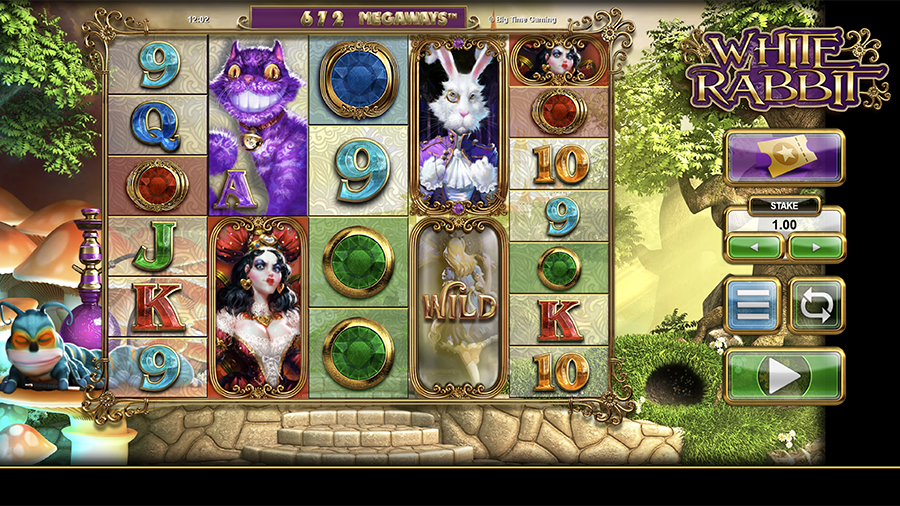 화이트 래빗 메가웨이즈 슬롯 게임 화면