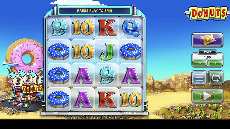 도넛 온라인 슬롯 게임 화면